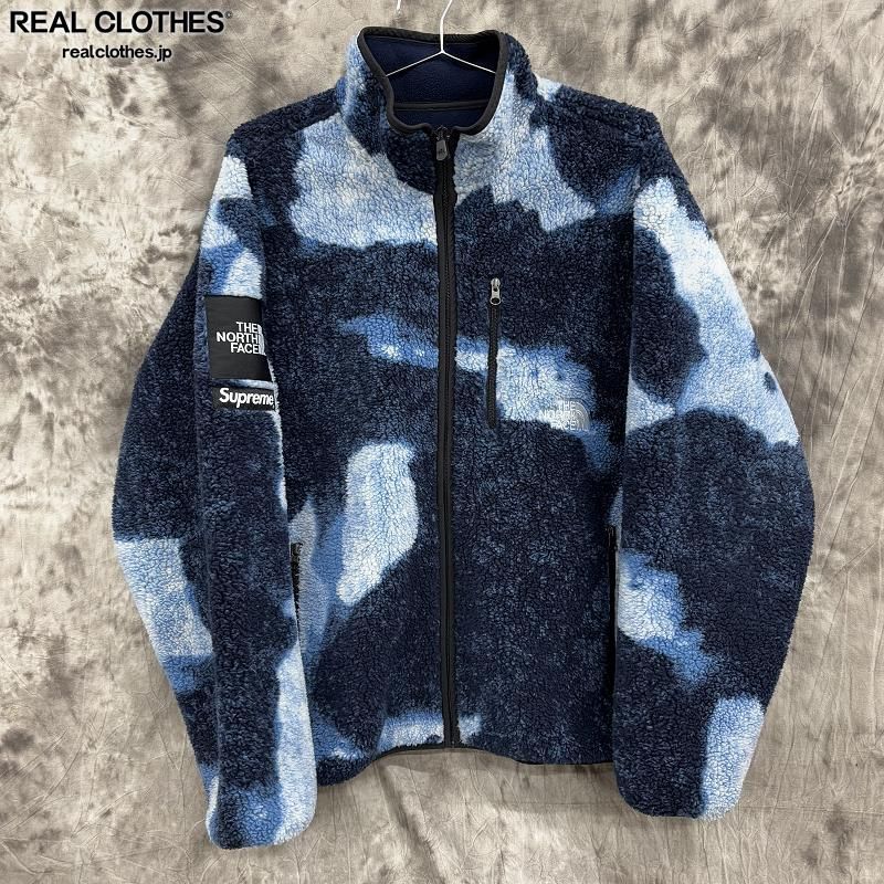 Supreme×THE NORTH FACE/シュプリーム×ノースフェイス【21AW】Bleached Denim Print Fleece Jacket/フリー? ジャケット/NA521001/XL
