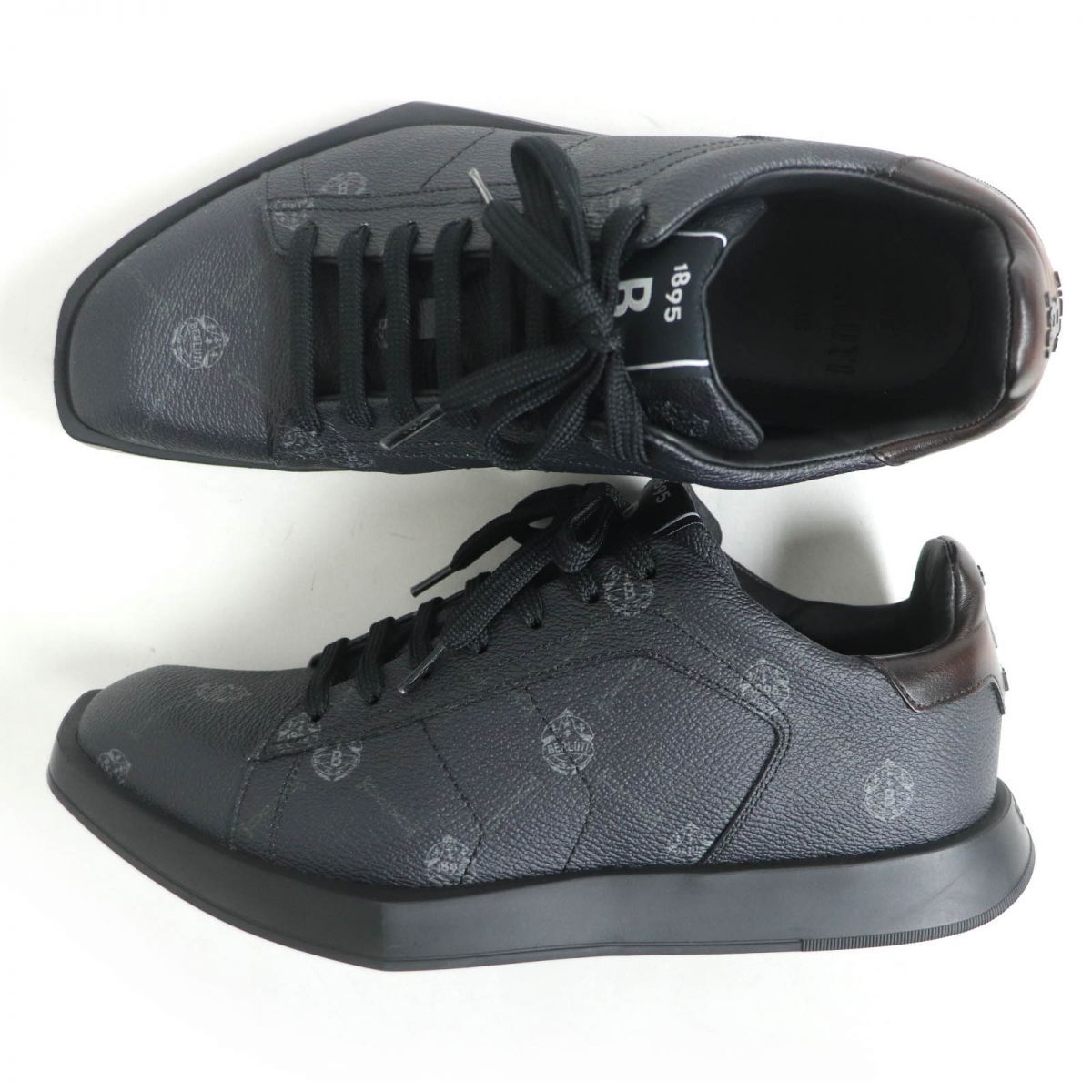 極美品□2021年製 BERLUTI/ベルルッティ STELLAR/ステラ ロゴ総柄 