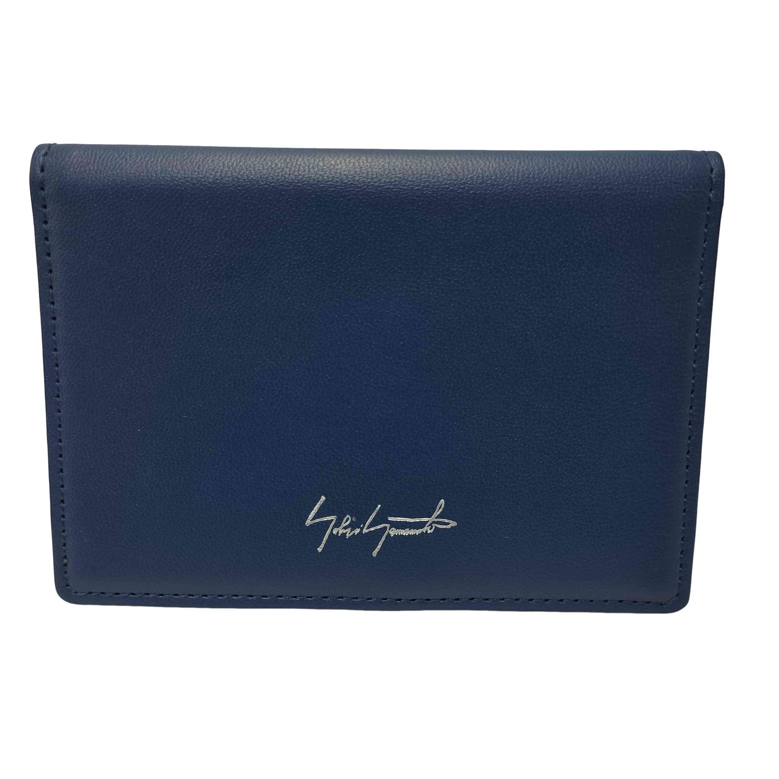 国内即発【YOHJI YAMAMOTO】 discord Card Holder discord Yohji Yamamoto Card Holder / Shrink Cow Skin Leather