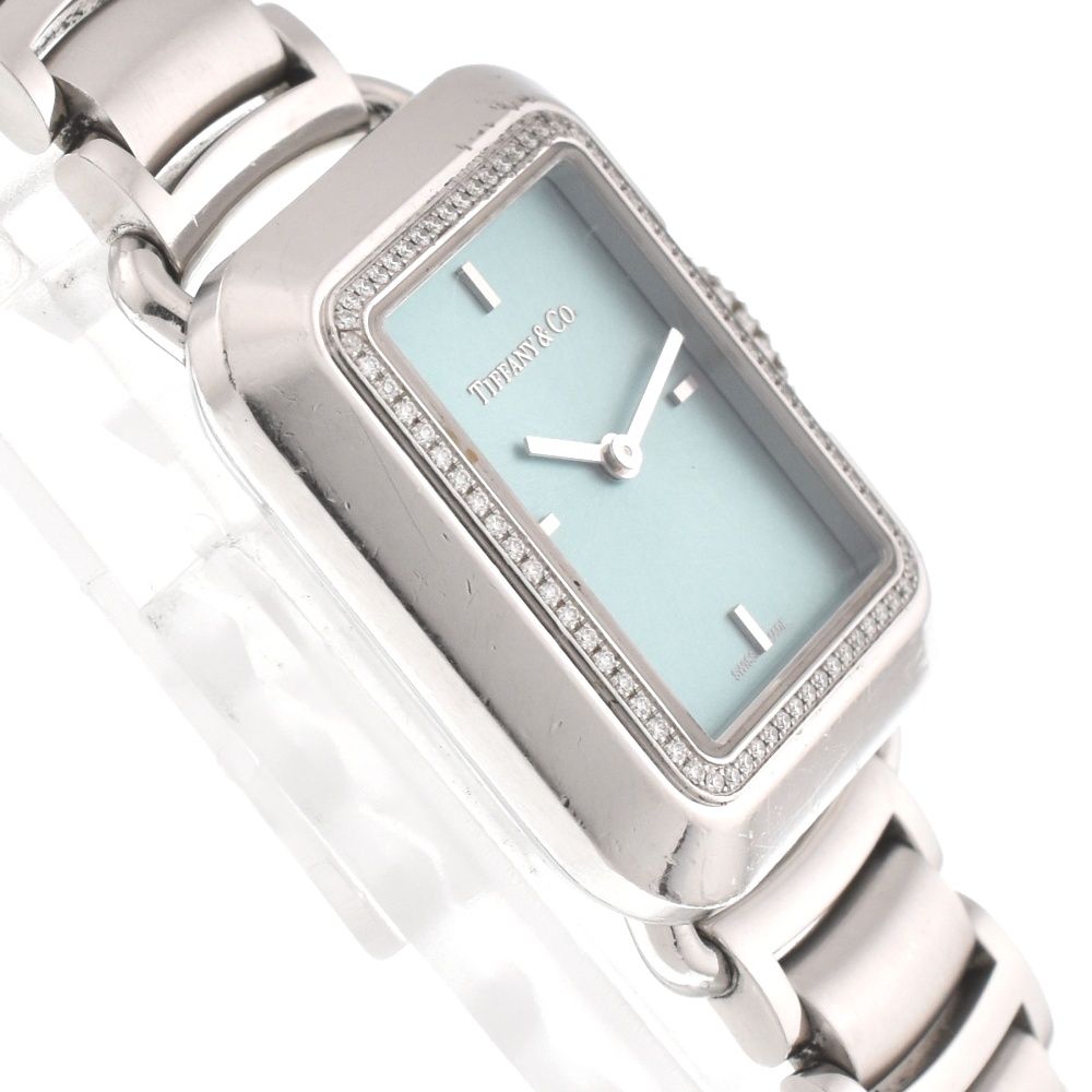 ティファニー レクタングル Tスマイル ダイヤベゼル 68483018 楽天市場】ティファニー Tiffany & Co. 腕時計 レクタングル T