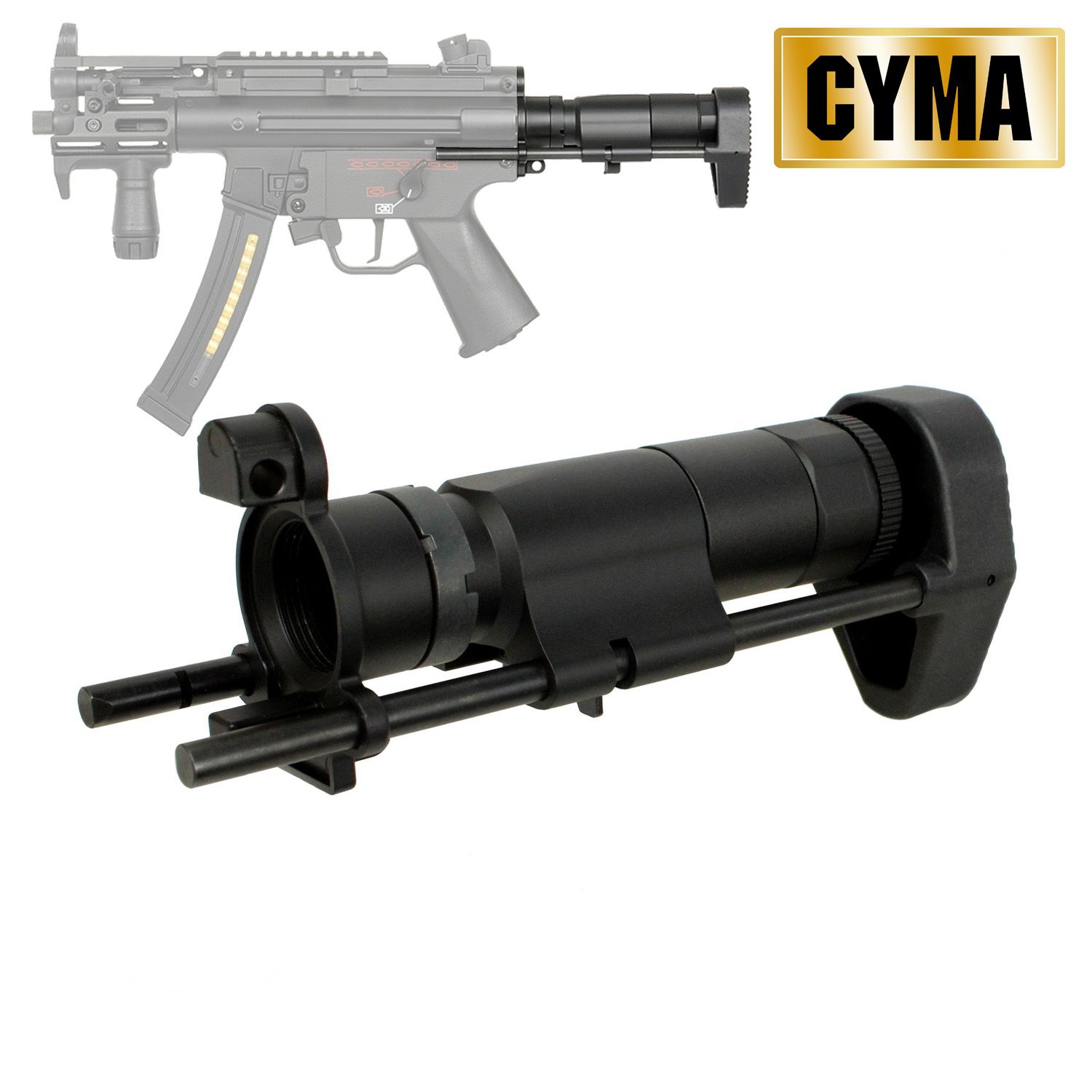 CYMA MP5K用 PDWワイヤーストック BK