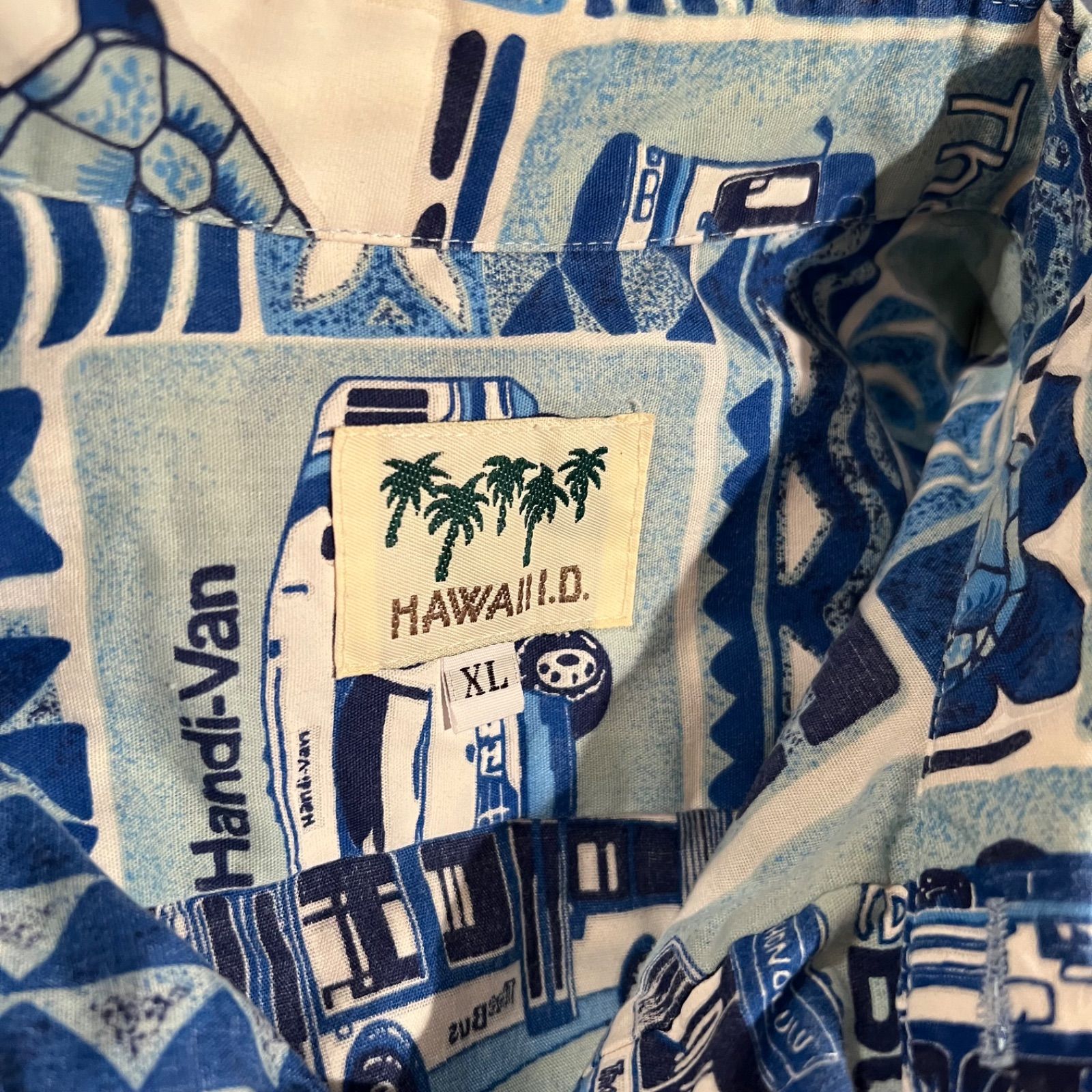 レアアロハ】ハワイ The Bus ザバス 制服アロハシャツ ハワイ製 XL