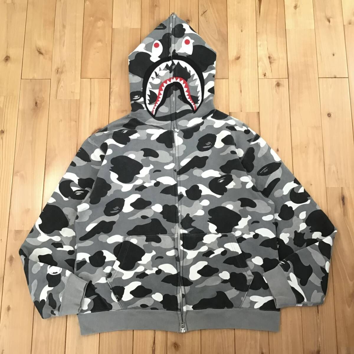 NFS限定 BAPE camo シャーク パーカー Mサイズ shark full zip hoodie