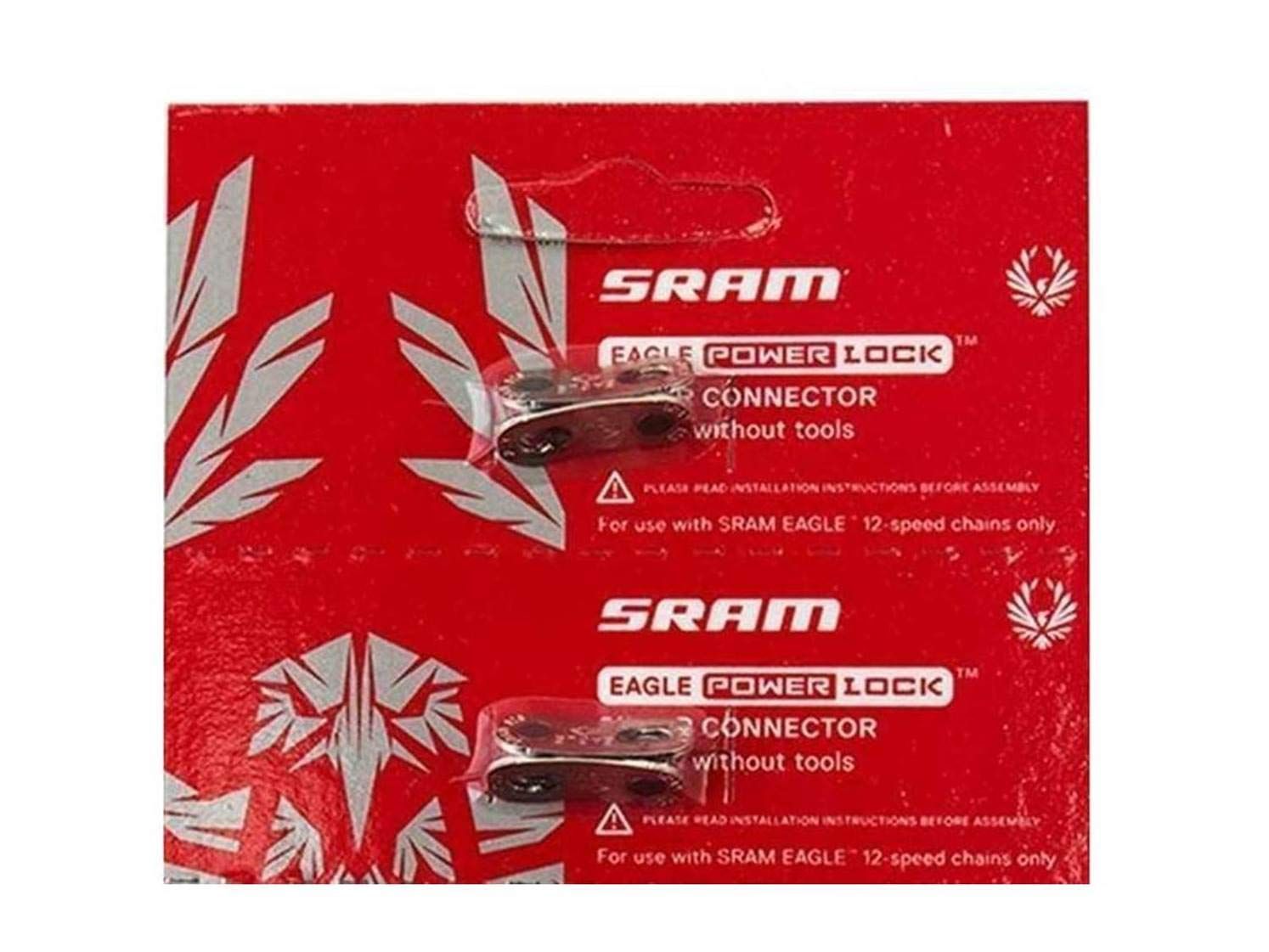 SRAM Eagle PowerLockチェーンコネクター 12速チェーンリンク デカール付き - 2パックと4パック(2) 