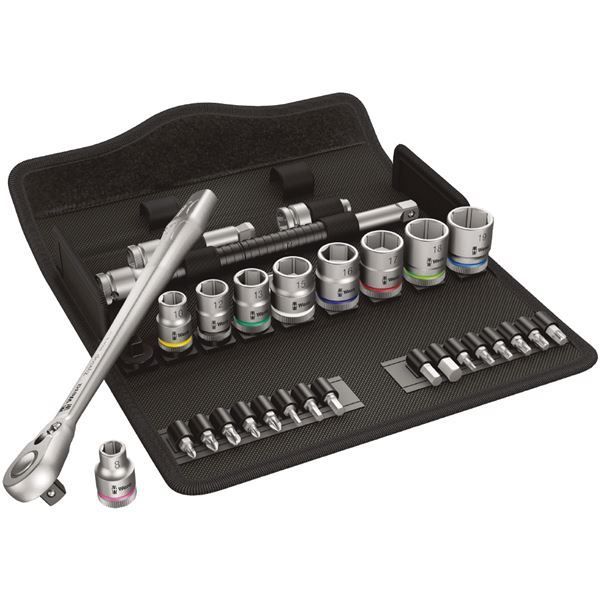WERA ヴェラ 差込角3|8DR 29点組 メタルラチェットソケットレンチ セット 004048 工具 ツール DIY 作業工具 道具 レンチ