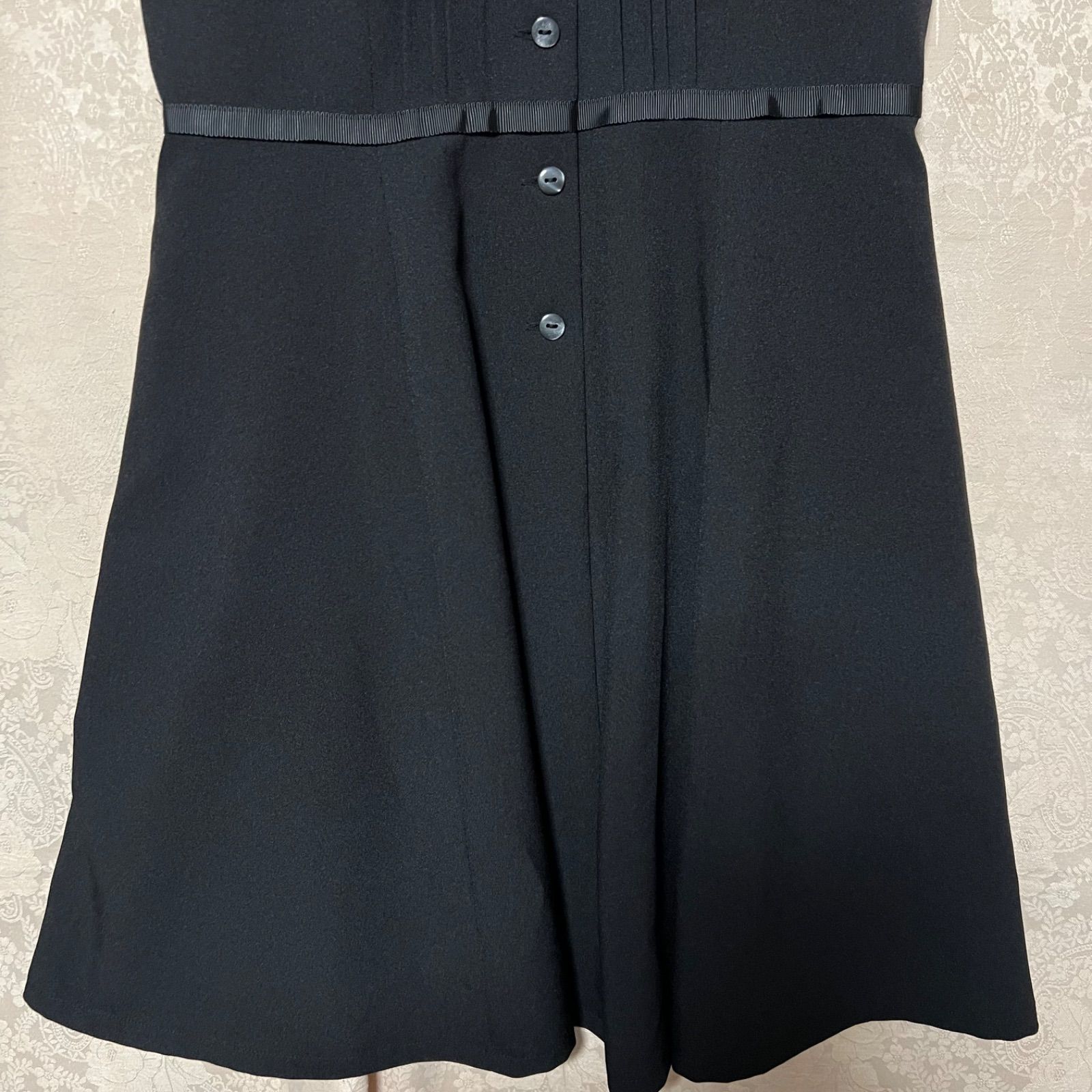 美品】Chopin ショパン ワンピース 140 ブラック 半袖 フォーマル 卒業