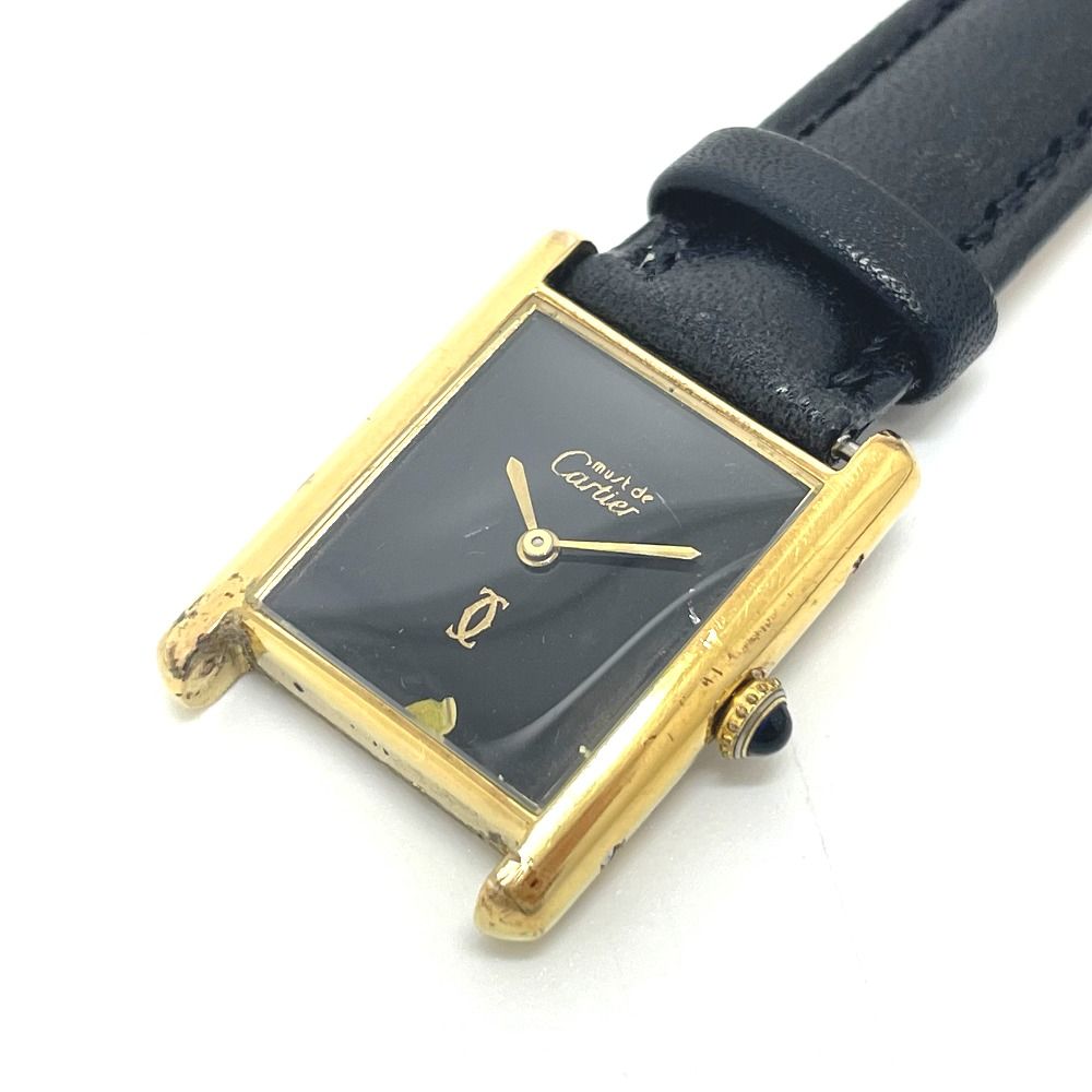 Cartier カルティエ マストタンク Sv925 手巻き 腕時計