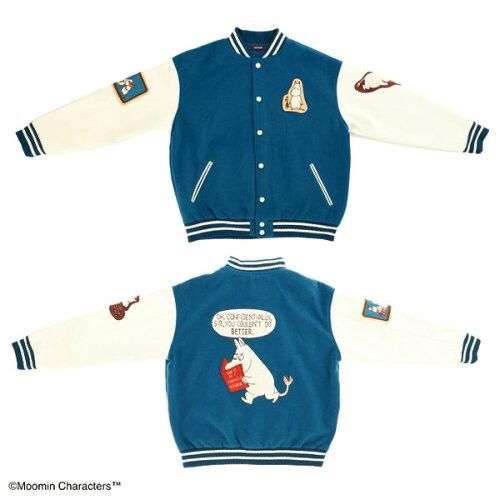 5営業日で発送 丸眞 MOOMIN ムーミン ワッペンムーミン スタジャン L アウター レディース メンズ 1425035000