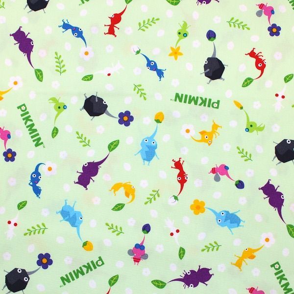 ピクミン PIKMIN ニンテンドー ゲーム オックス 綿100% 生地 布 約110cm×50cm G-3046 入園入学 とらやfabric