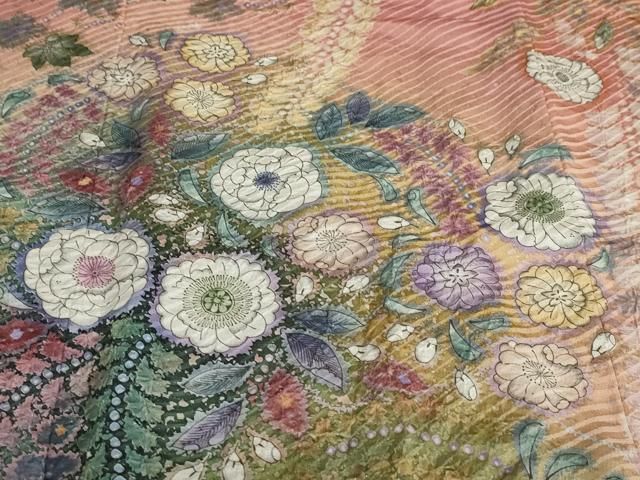 平和屋着物○訪問着 辻が花 金通し地 さが美扱い 正絹 逸品 DAAW5312ud