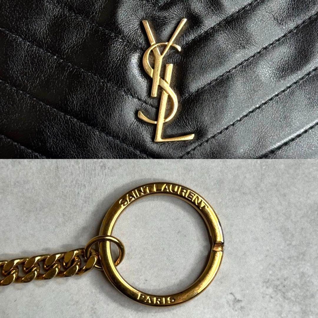 【美品/希少】 SAINT LAURENT / カサンドラマトラッセキーケース YSL SAINT LAURENT サンローラン / カサンドラマトラッセキー