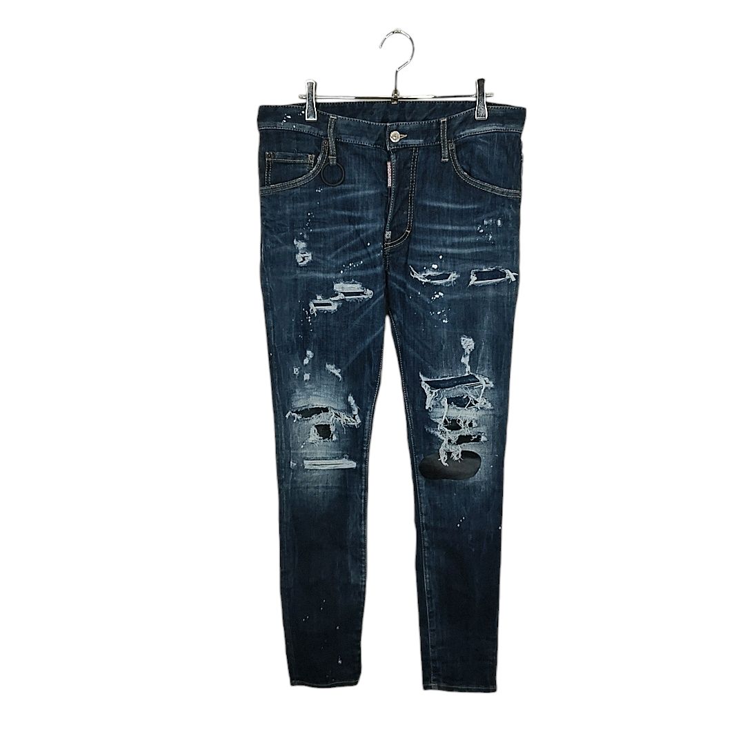 DSQUARED2 ダメージスキニーデニム　46 DSQUARED2 ディースクエアード46 デニム スキニー スタッズ ダメージ