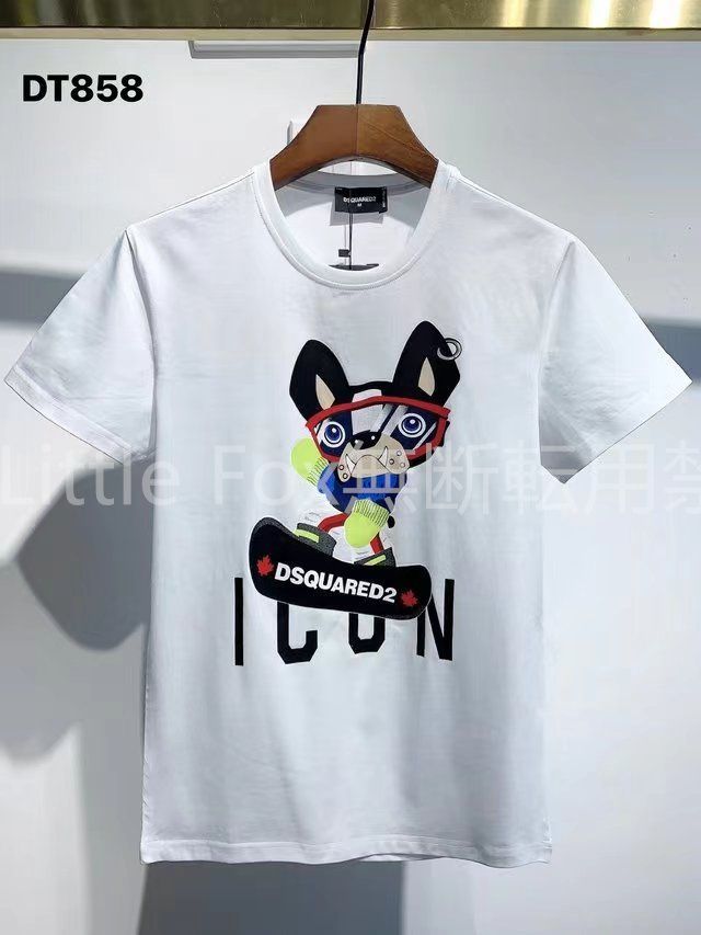 【新品】DSQUARED2  Tシャツ 犬  男女兼用  ホワイト