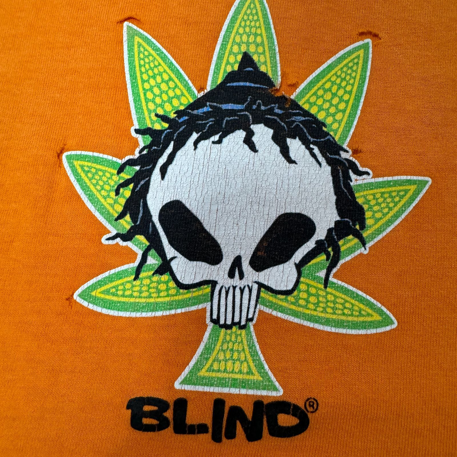 90s - 00s blind skateboards Tシャツ Lサイズ ブラインド