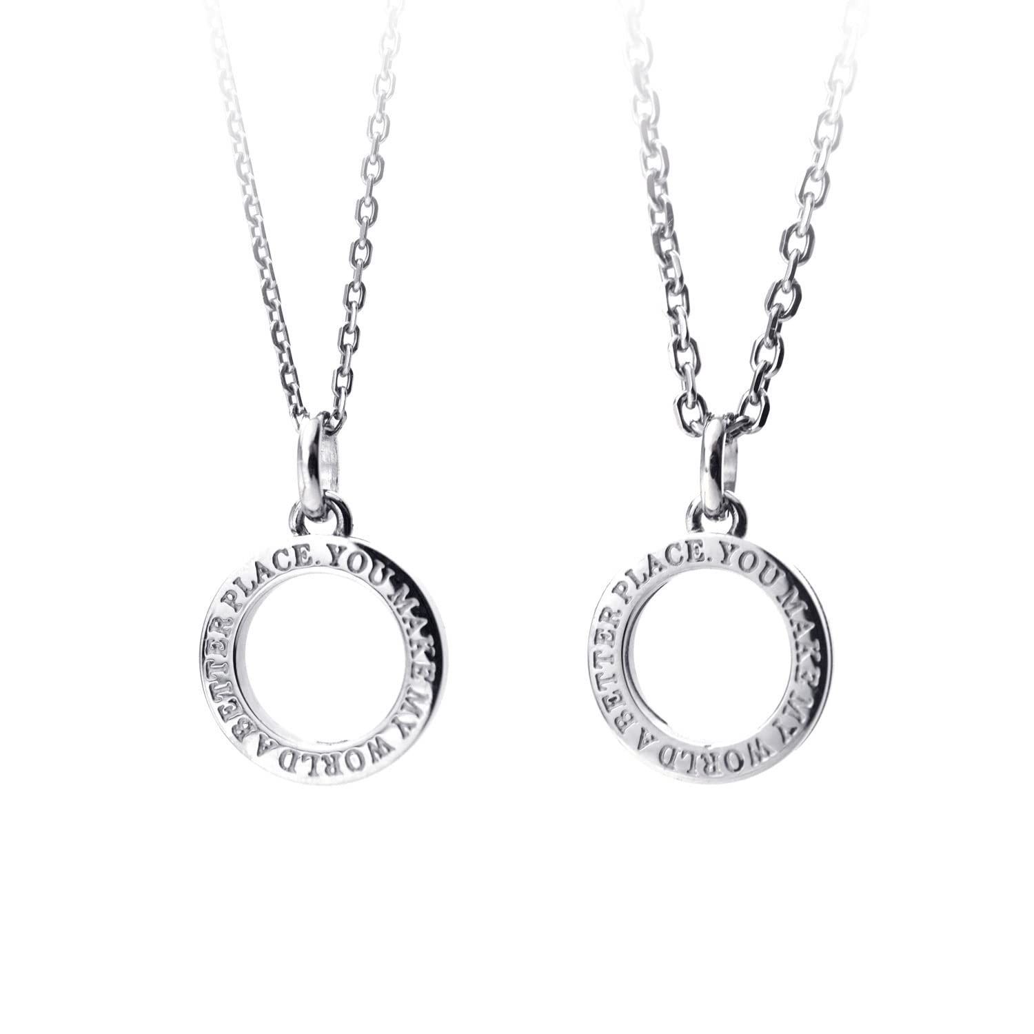 Jewel YU-NA ペアネックレス 2個セット ステンレス 316L Petit メンズ レディース カップル プレゼント 記念日 クリスマス シークレットハート