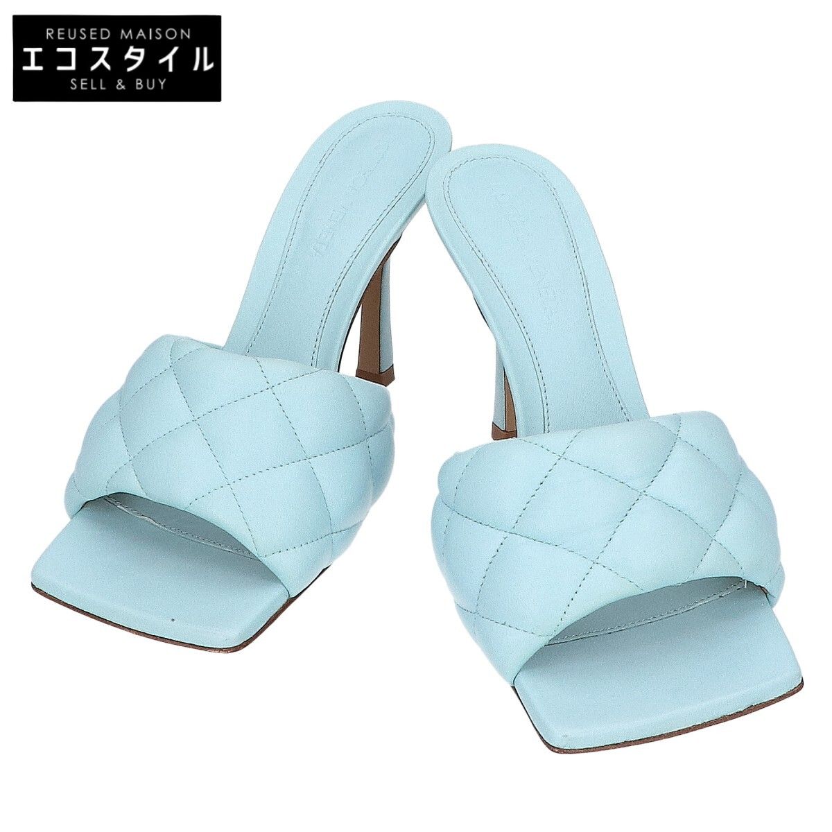 BOTTEGA VENETA ボッテガヴェネタ ブルー リド ミュール/サンダル 36  