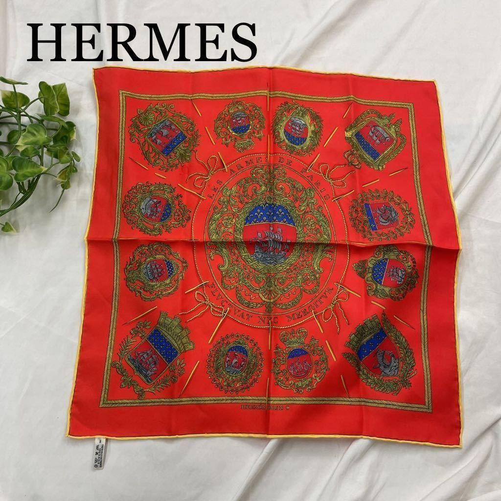 HERMES カレ45 『FLVCTVAT NEC MERGITVR』 スカーフ www.ch4x4.com