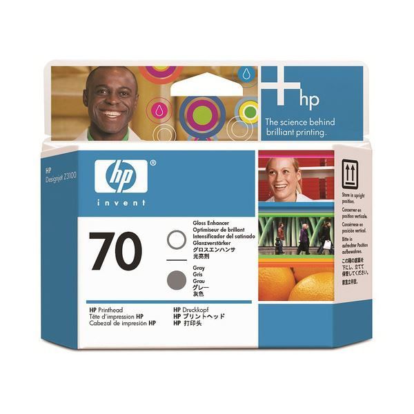 (まとめ) HP70 プリントヘッド グロスエンハンサ／グレー C9410A 1個  