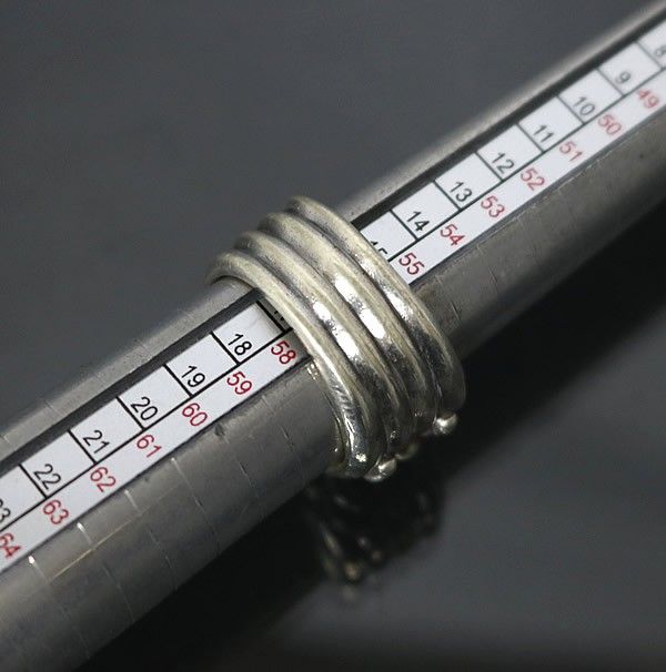 CHROME HEARTS 銀座店 クロムハーツ ダガーリング パヴェブルーサファイヤ 指輪 メンズ シルバー SV925 約16号 100637 WWW_SHINETEETH_COM