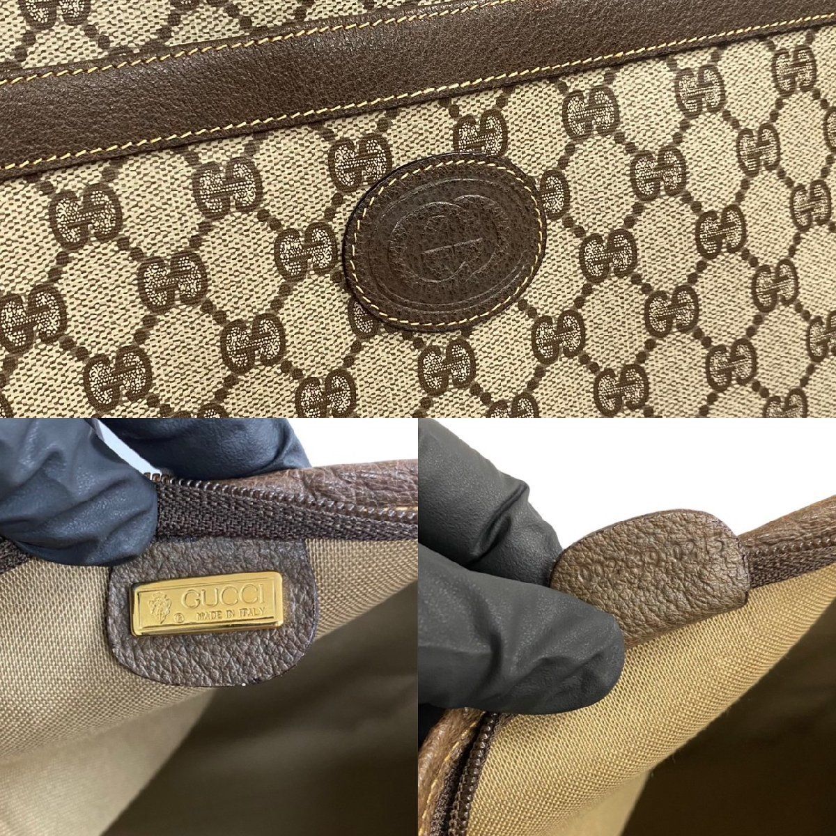 極 美品 GUCCI オールドグッチ ヴィンテージ シェリーライン GG ロゴ