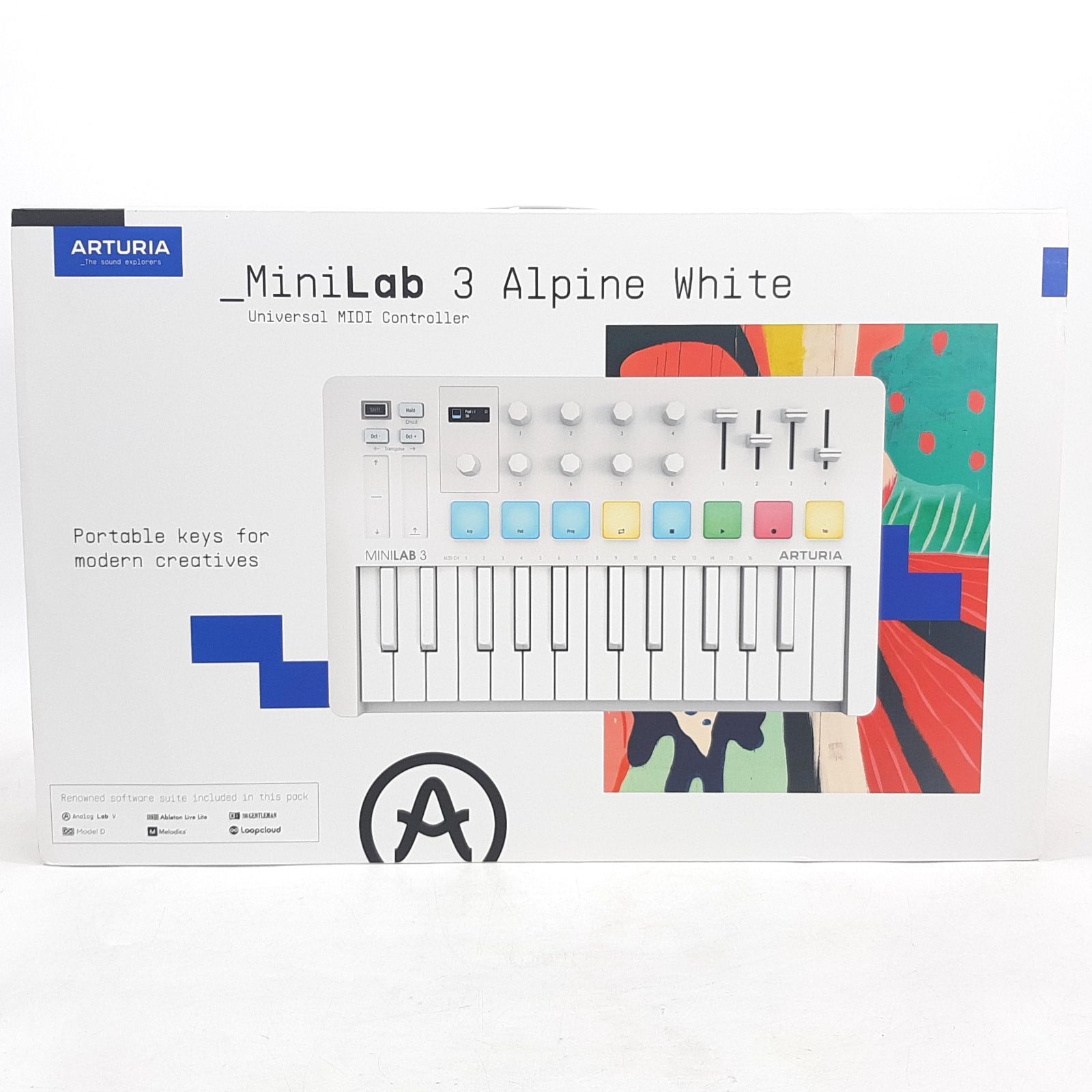 ARTURIA アートリア MiniLab 3 ALPINE WHITE MIDIキーボード カラー ALIPINE WHITE | アルパイン ホワイト