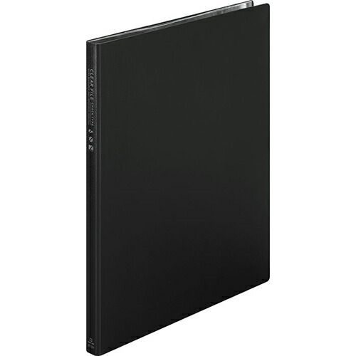 まとめ キングジム クリアーファイル クリア−ファイル チャックタイプ クロ A4タテ 黒 8732Hｸﾛ ×15セット
