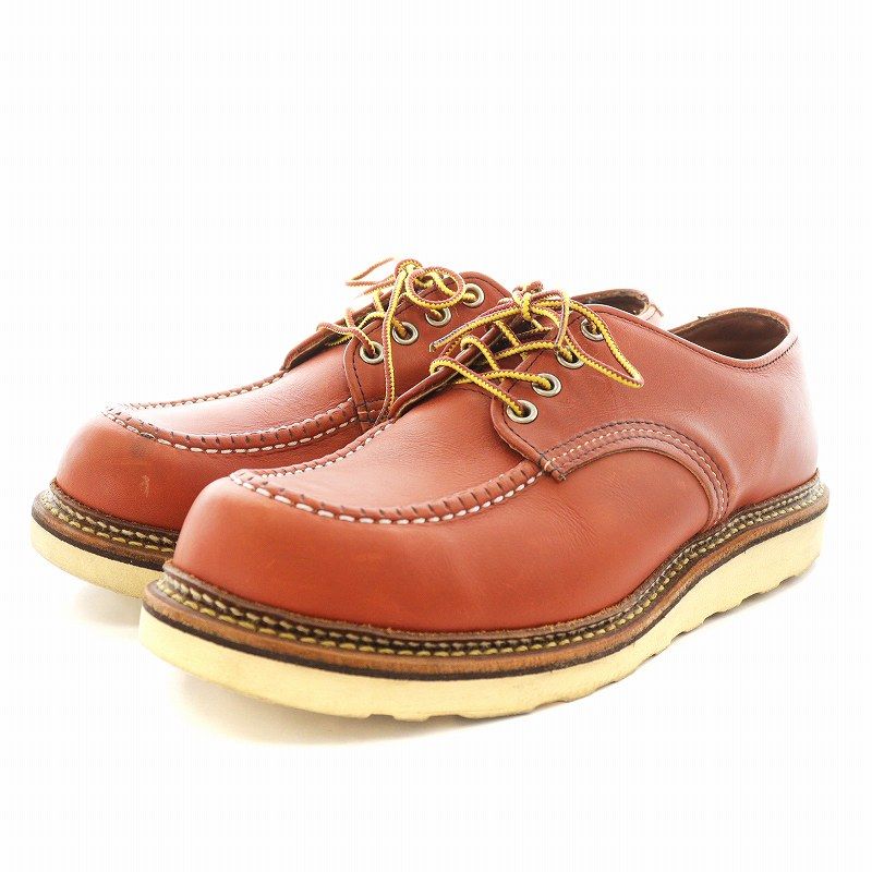 レッドウィング REDWING ワークオックスフォード ローカットブーツ モックトゥ 27.0cm 茶 ブラウン /AN20