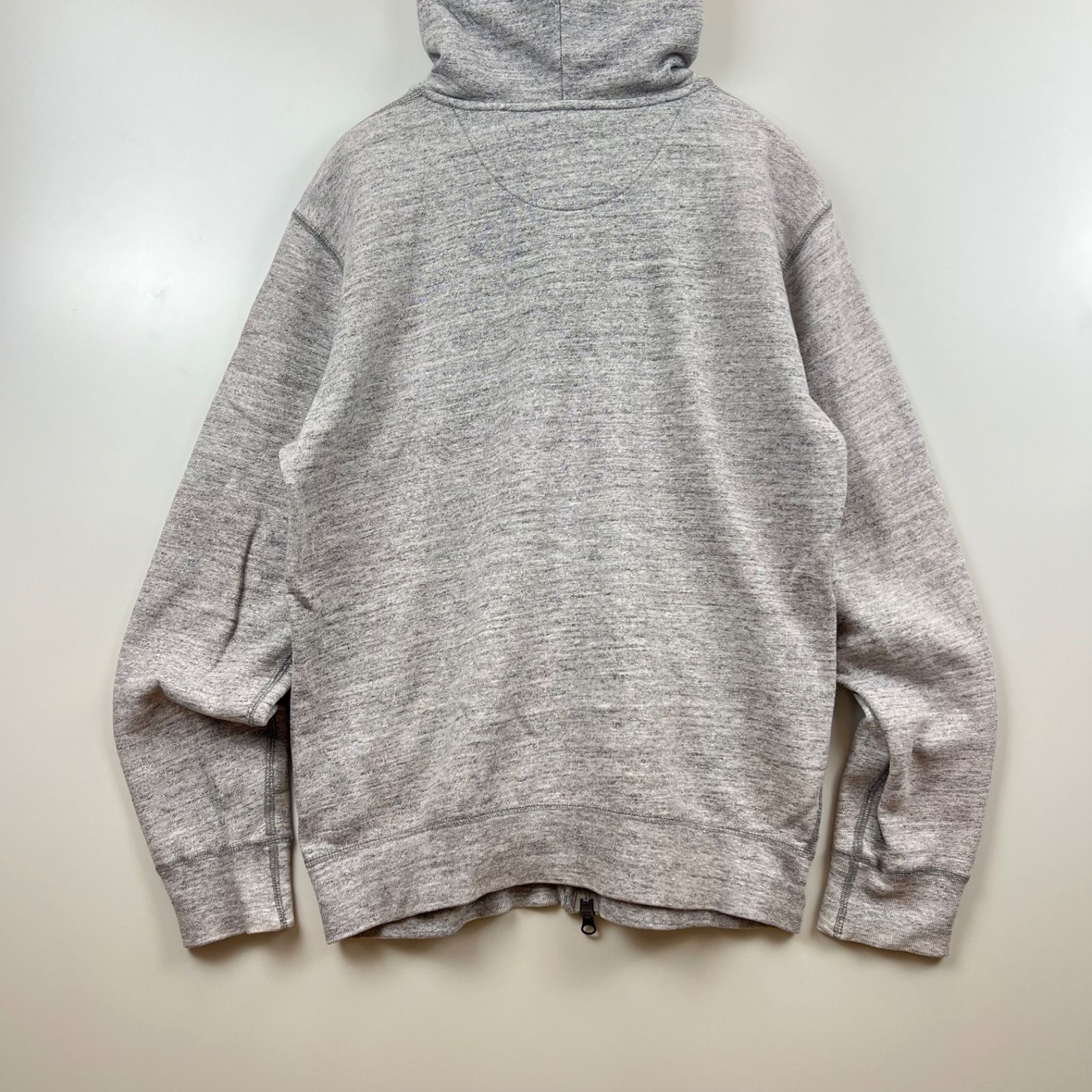 UNIQLO ダブルジップ スウェットパーカー レッド 無地 - メルカリ