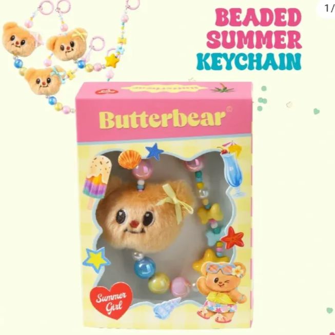 正規品】タイ限定 バターベア バッグチャーム キーチェーン Butter