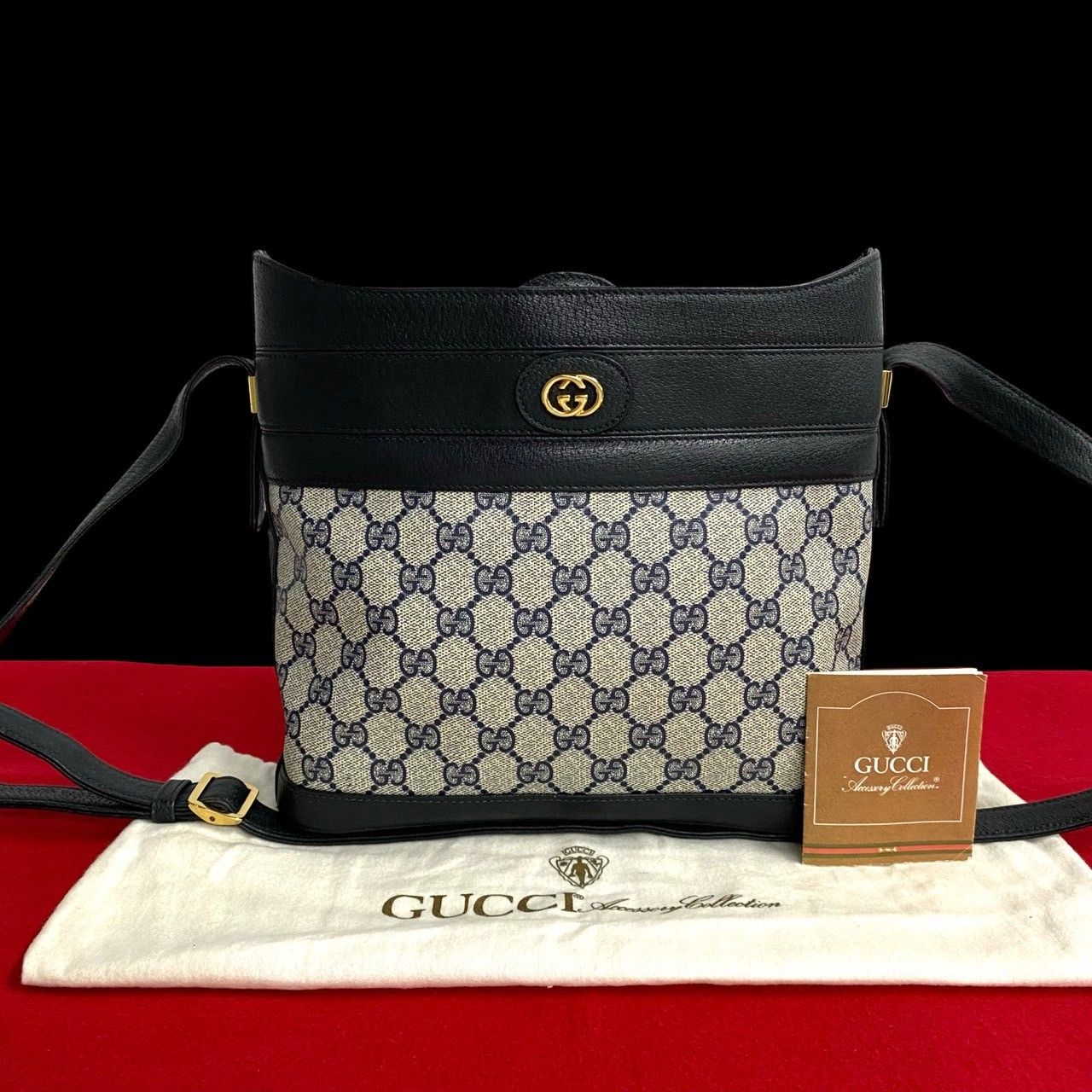 極 美品 保存袋付き GUCCI グッチ オールドグッチ GG ロゴ
