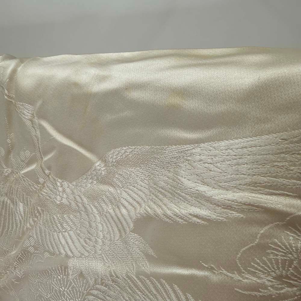 白打掛 3点セット 帯 掛下 白無垢 白 撮影用 結婚式 花嫁衣装 裄67cm