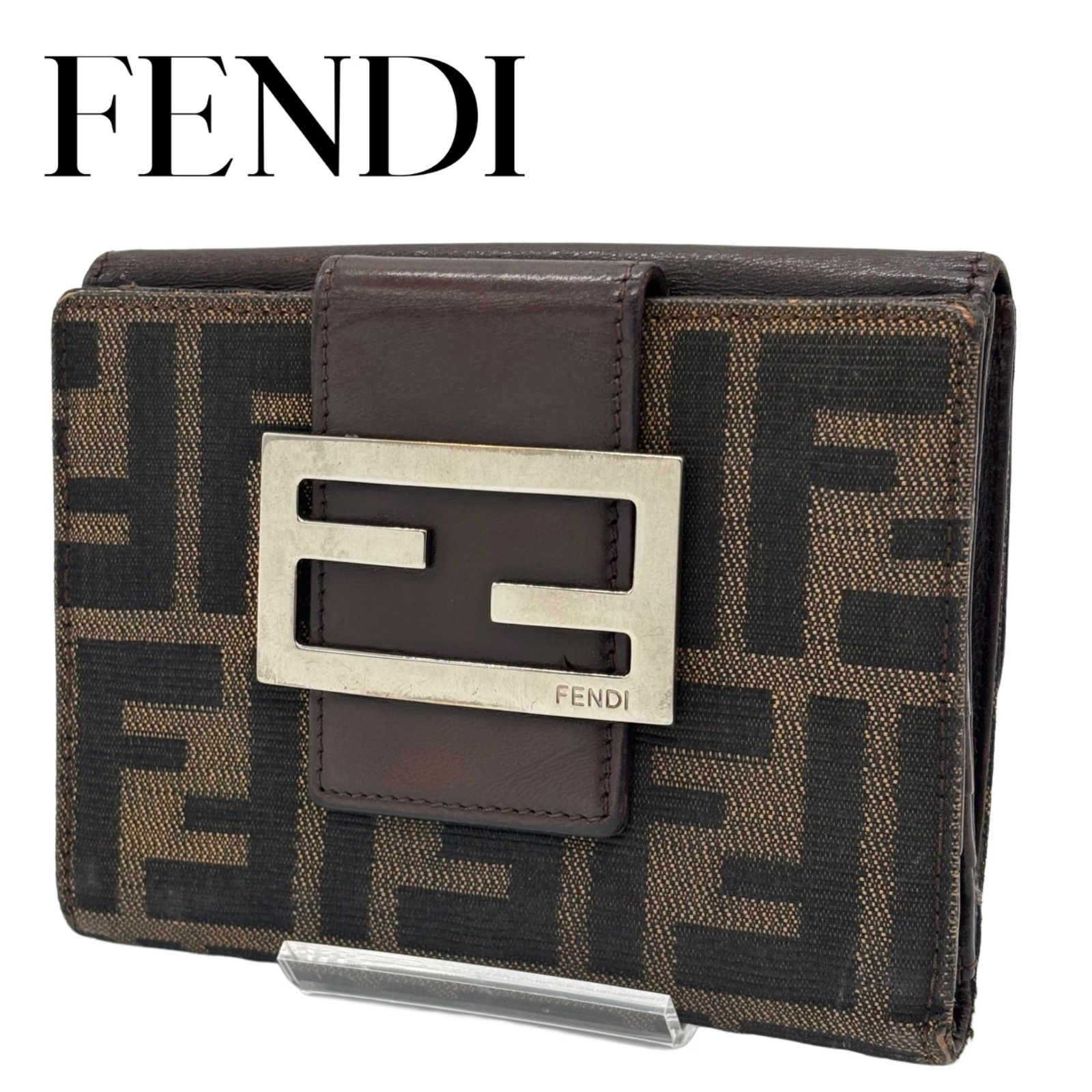 美品】FENDI ズッカ 二つ折り財布 【公式通販】