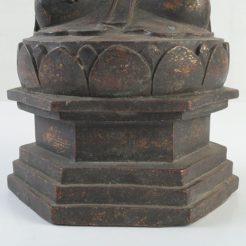 仏教美術 中国 乾隆年製 古銅鍍金 仏像 置物 C S43 - メルカリ