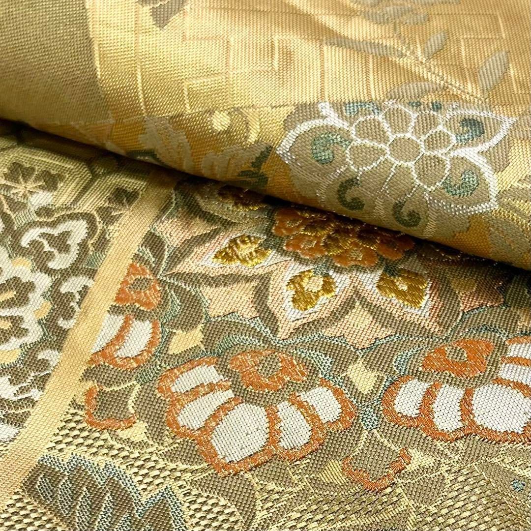 ☆ 名古屋帯 真綿紬 抽象柄 O-5717 ☆ 名古屋帯 真綿紬 抽象柄 O-5717 正絹九寸名古屋帯 すくい織