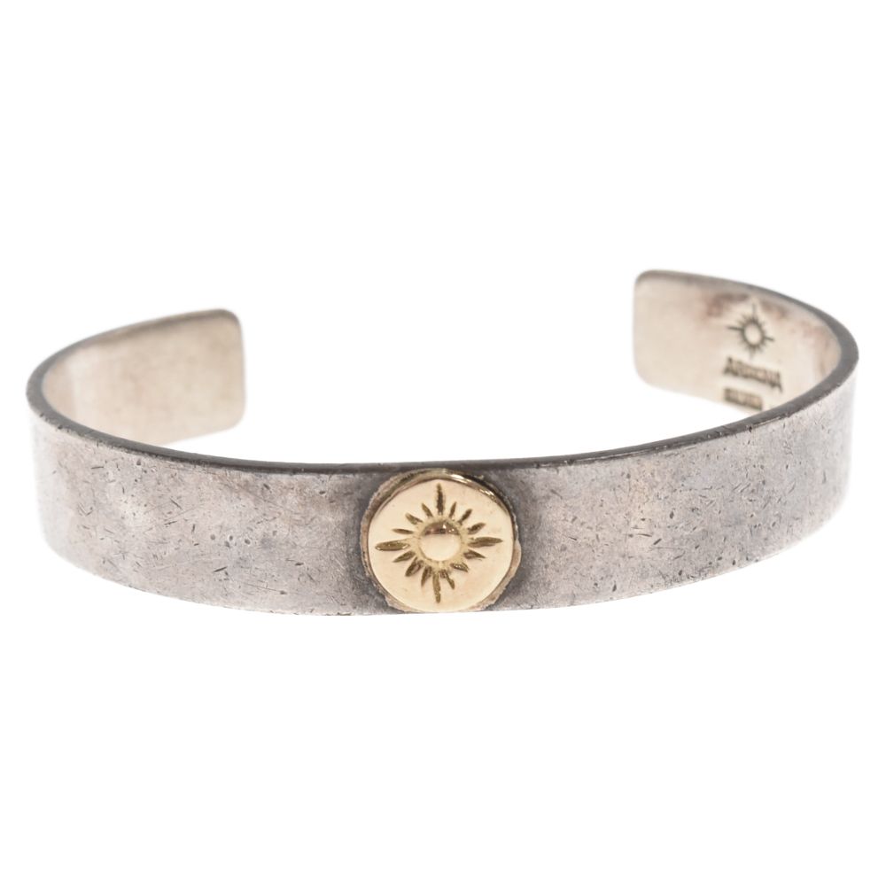 美品 ARIZONA FREEDOM K18台付 太陽神 バングル 320P▲ ARIZONA FREEDOM アリゾナフリーダム K18 太陽神 唐草