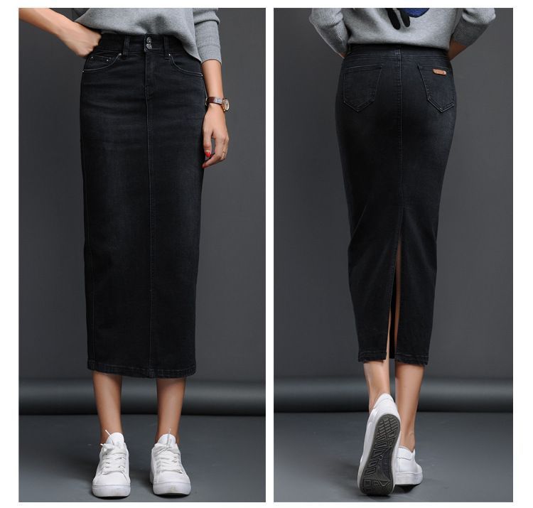 デニムスカート マキシ丈 スカート オシャレ デニムスカート レディース スカート ストレッチ性あり 体型カバー M-XXL 夏 春 普段着 柔らかくて履き心地よい！着やすい デニムスカート ネイ