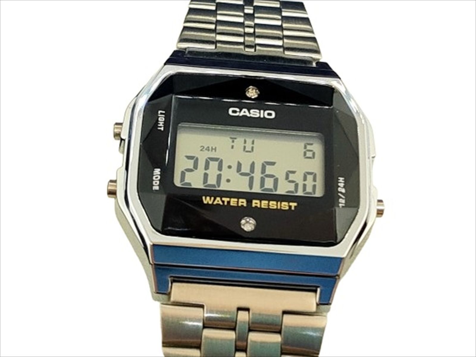 casio A159W ダイヤモンド チープカシオ 腕時計 チプカシ（チープカシオ）に天然ダイヤ。CASIO A159WAD-1JF