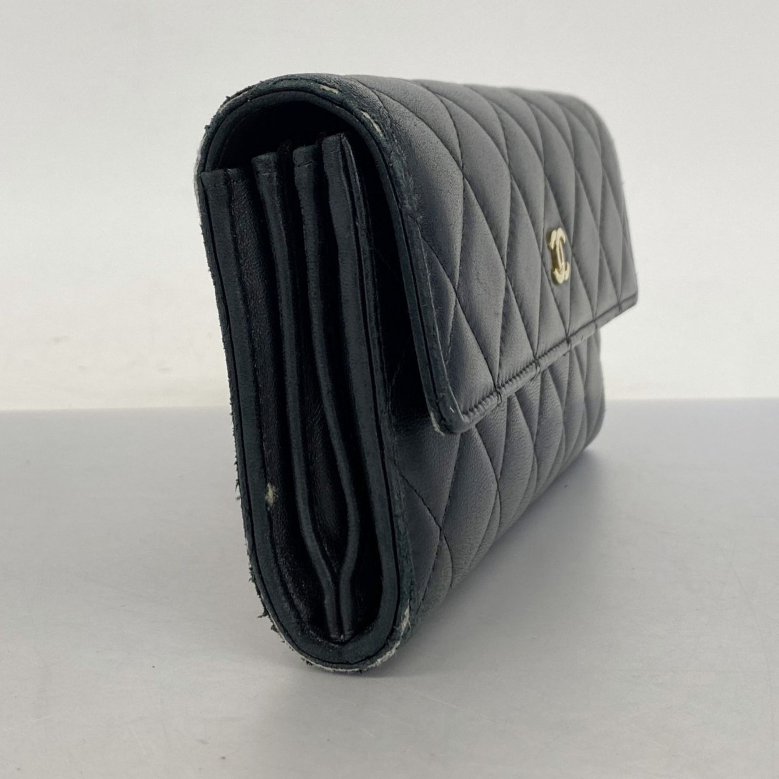 シャネル(Chanel) シャネル 長財布 マトラッセ ラムスキン