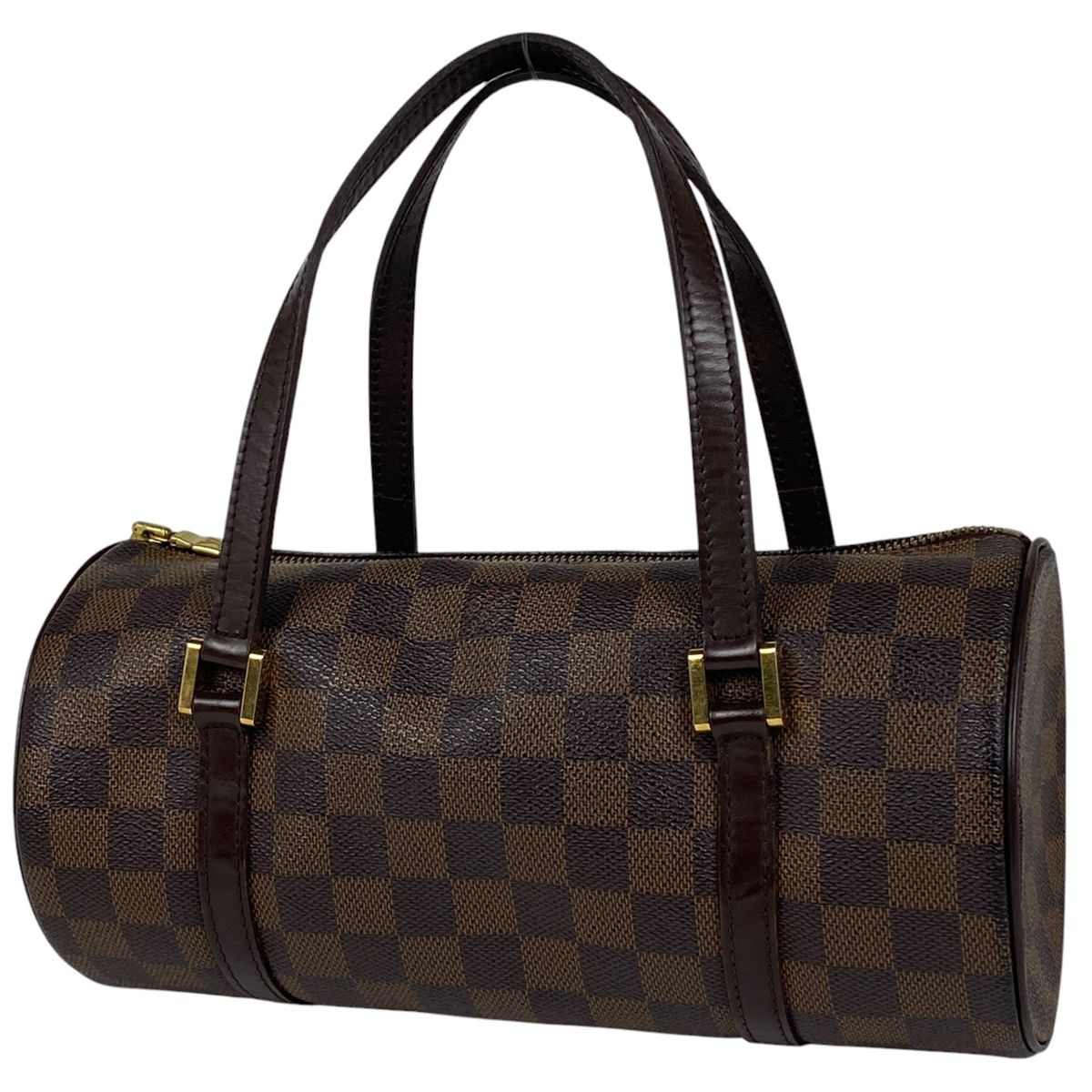 ルイ ヴィトン Louis Vuitton パピヨン 26 バレルバッグ 筒型 ハンドバッグ ダミエ ブラウン N51304 レディース