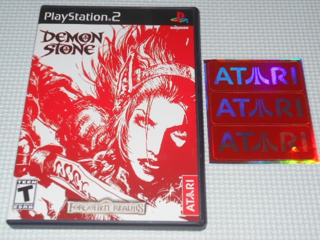 PS2★DEMON STONE FORGOTTEN REALMS 海外版 北米版 ATARIステッカー付★箱付・説明書付・ソフト付★動作確認済