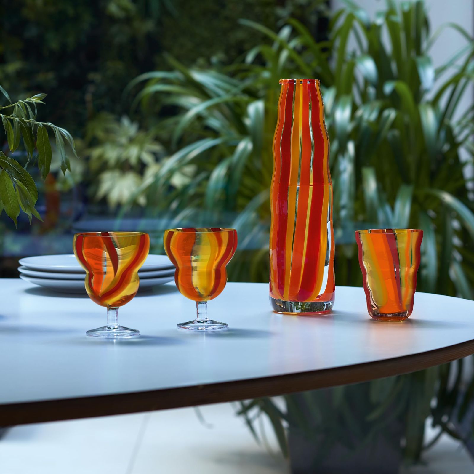 LSA ブラウン ガラス 花瓶 フラワースタンド LSA エルエスエー Dapple