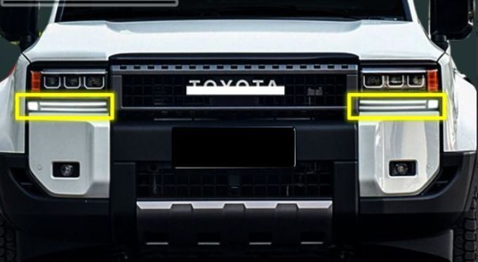 ランドクルーザー250用 デイライト シーケンシャルウィンカー 角目 ライト下 ランクル250 エアロバンパー