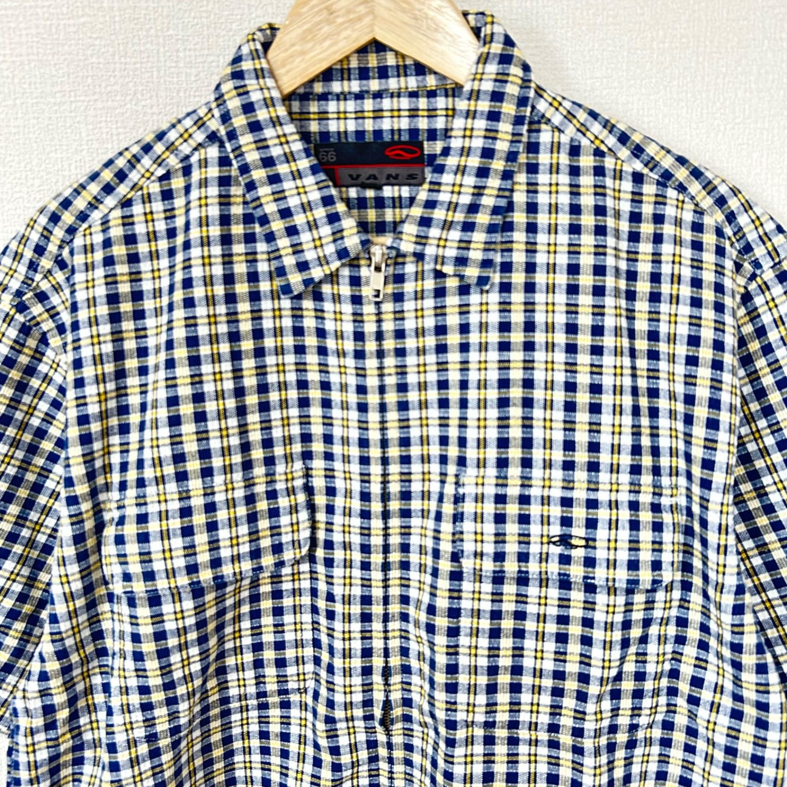 w^)b VANS ヴァンズ バンズ ジップアップ 半袖シャツジャケット