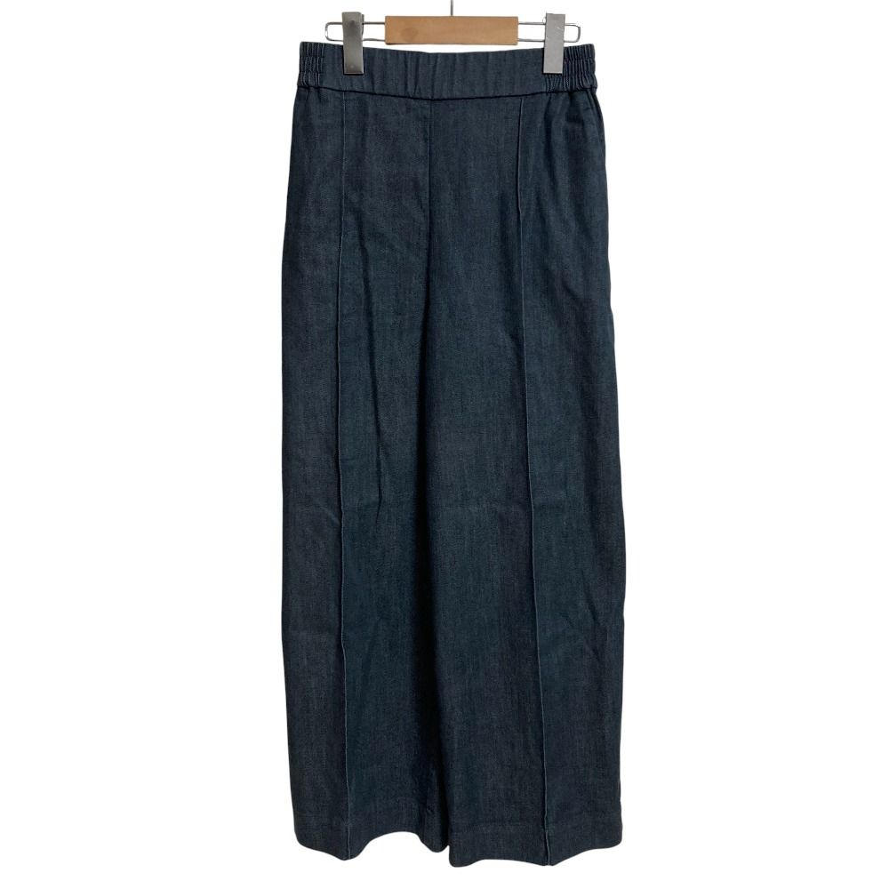 22SS yori ヨリ マリンデニム風ワイドパンツ YR2222-027SP サイズ36 インディゴ レディース 古着