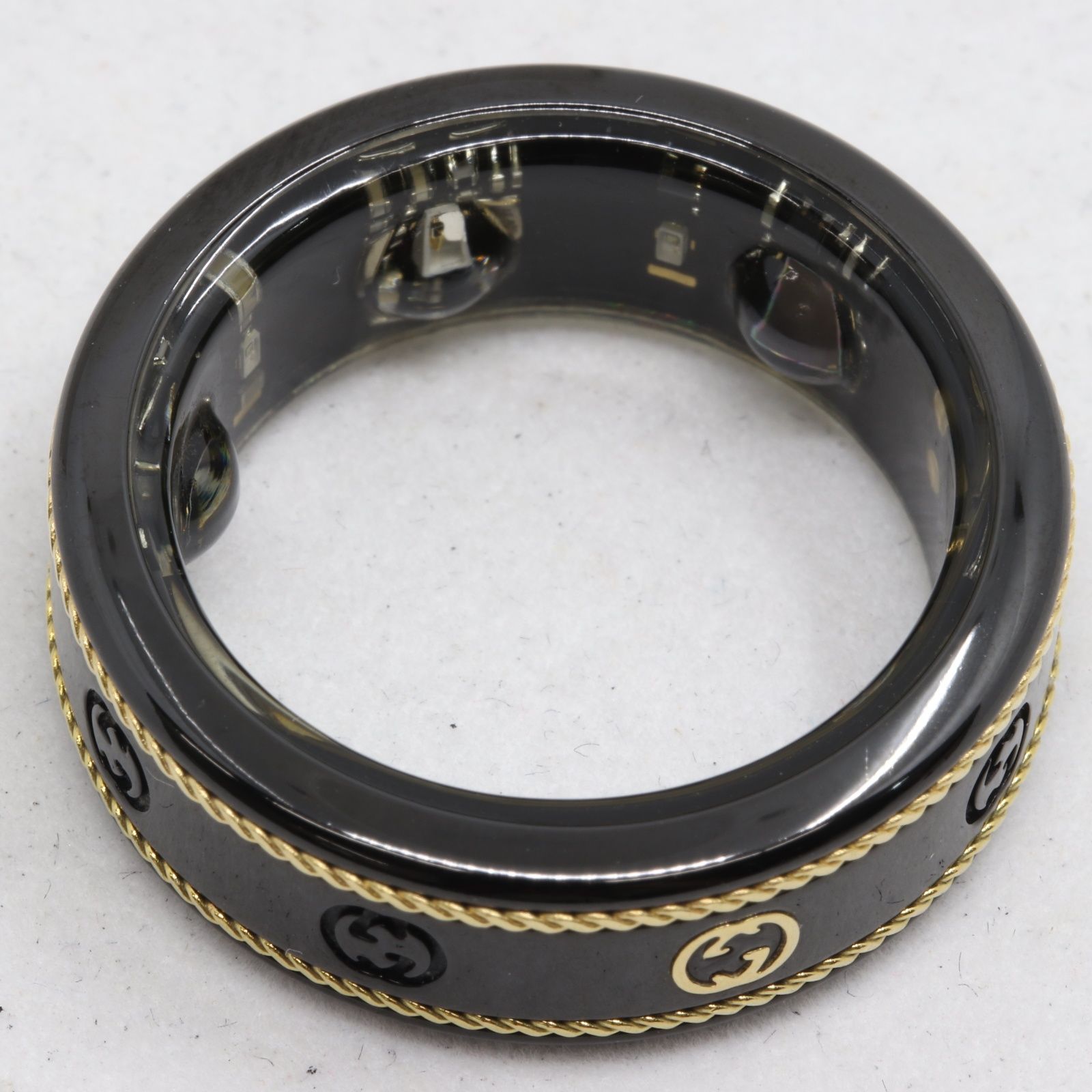 ITCR5QYEMLZW GUCCI グッチ Oura Ring オーラ リング スマートリング LE1 サイズ 9 箱 充電器 取扱説明書  ヘルスケア ブラック - メルカリ