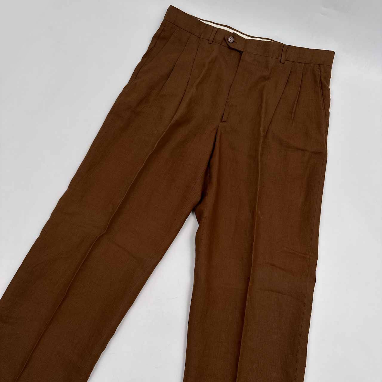 LEONARD レオナール homme paris ツータック スラックスパンツ