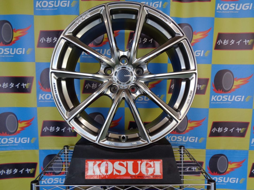 未使用展示品　エンケイチューニング　SC50　8J-18　5H114.3　+45　マークX　カムリなど　中古ホイール　神奈川県