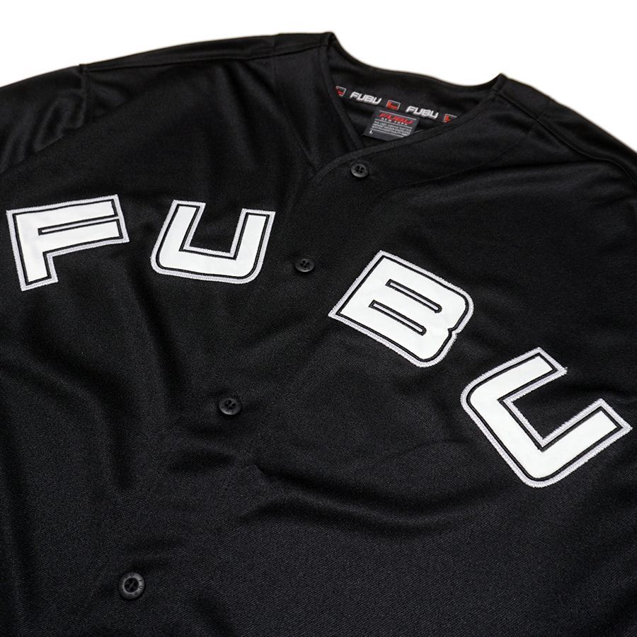FUBU BASEBALL SHIRTS【BLACK】 (M・L・XL・2XL)(フブ 通販