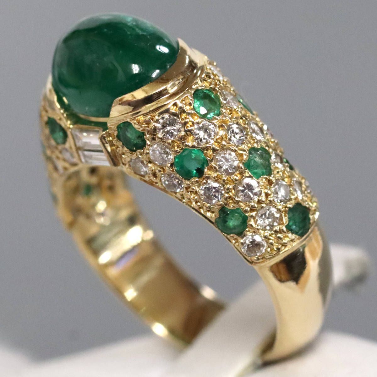 K18エメラルドダイヤモンドリング 3.25 0.69 0.17 0.86 8.8g #14  