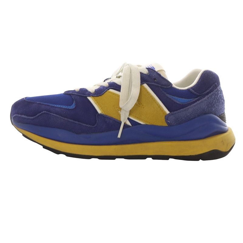 ニューバランス NEW BALANCE M5740LLO スニーカー ロゴ 切替 スエード 28cm 青